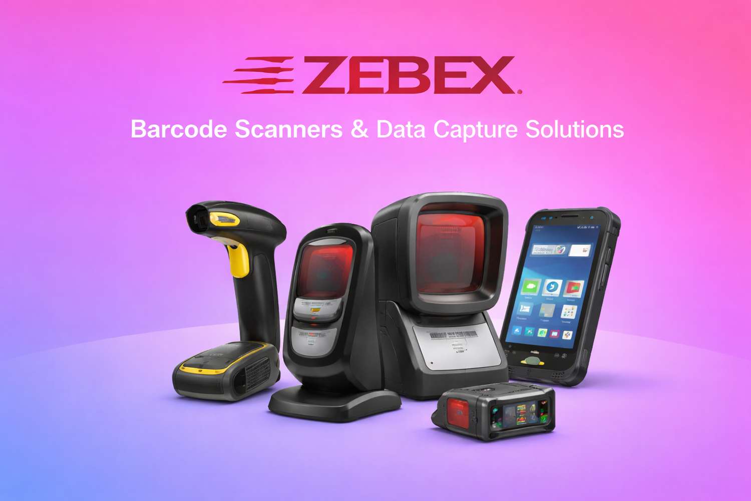 Zebex barcode scanners and data capture devices for business use in the UAE