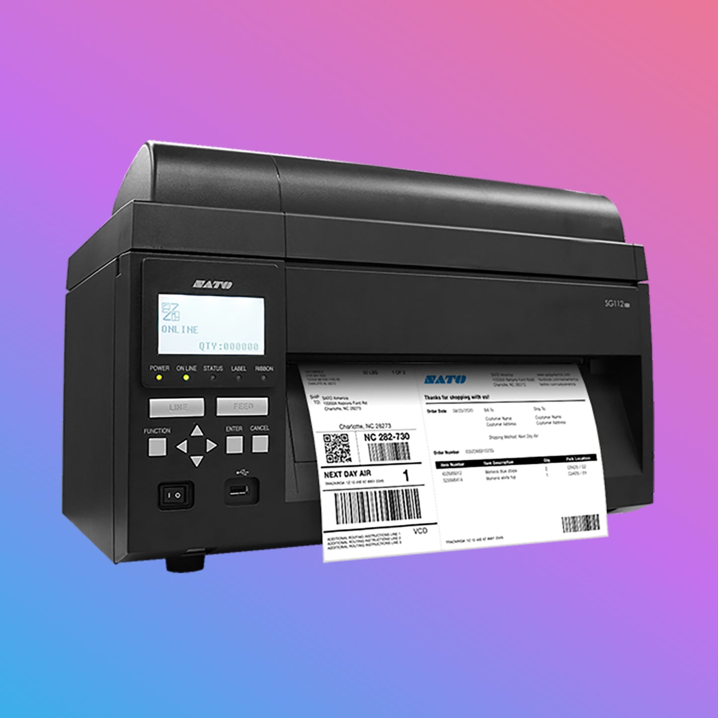 ✅ SATO SG112-ex 10.5-Inch Wide Format Industrial Printer