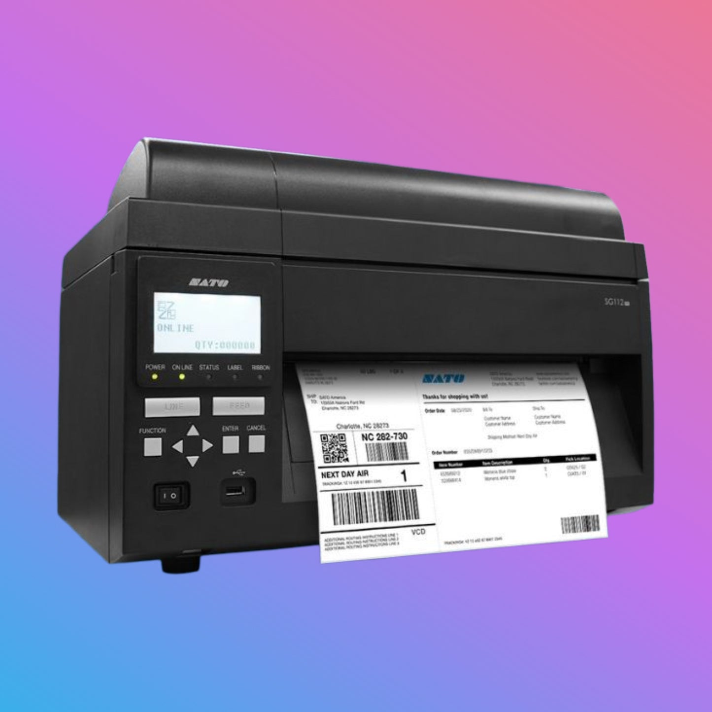 ✅ SATO SG112-ex 10.5-Inch Wide Format Industrial Printer