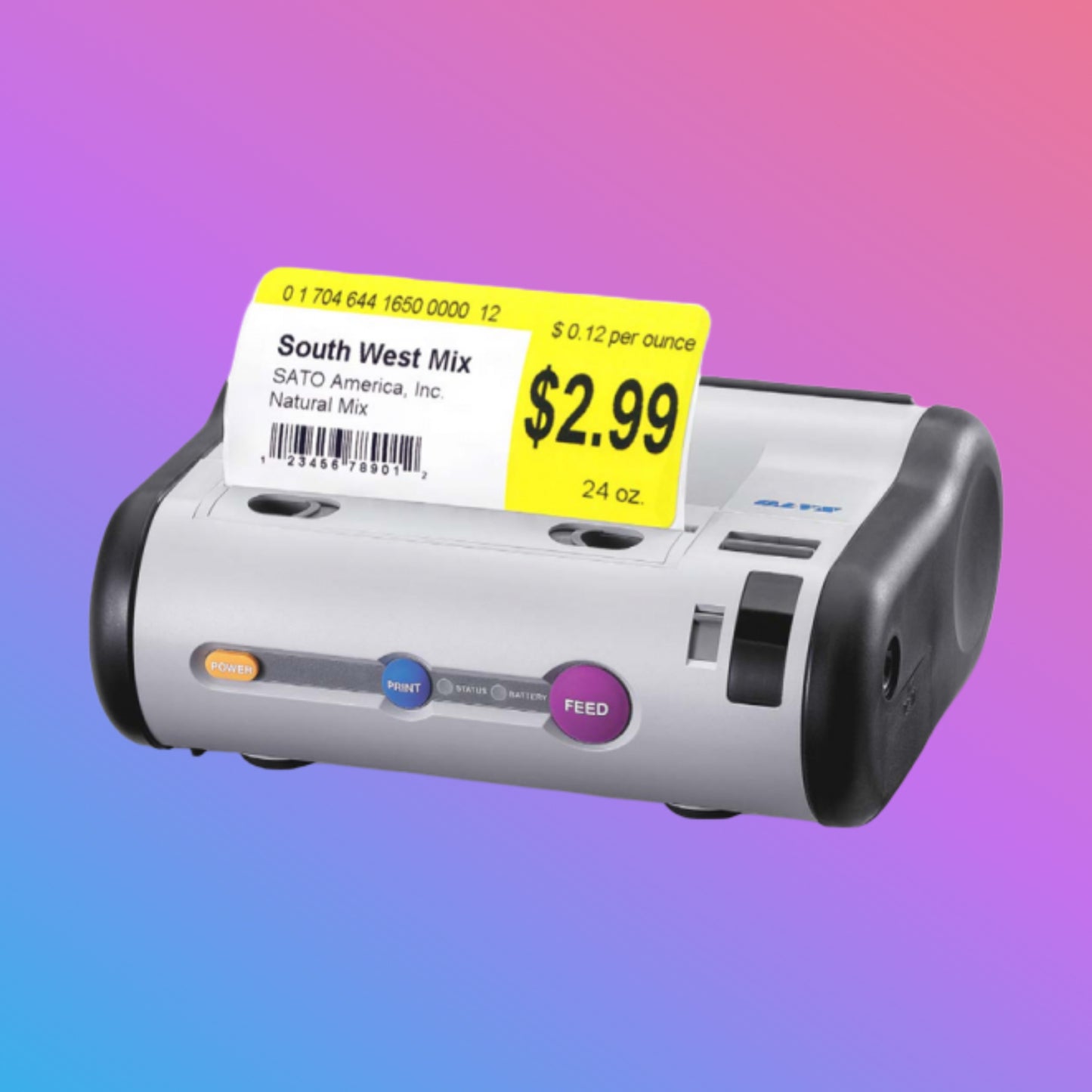 ✅ SATO MB400i / MB410i Mobile Barcode Label Printer
