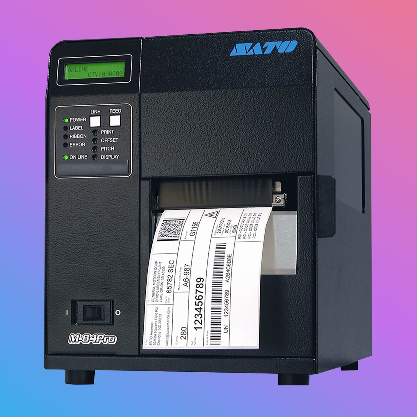 ✅ SATO M84Pro 4-Inch Industrial Barcode Printer