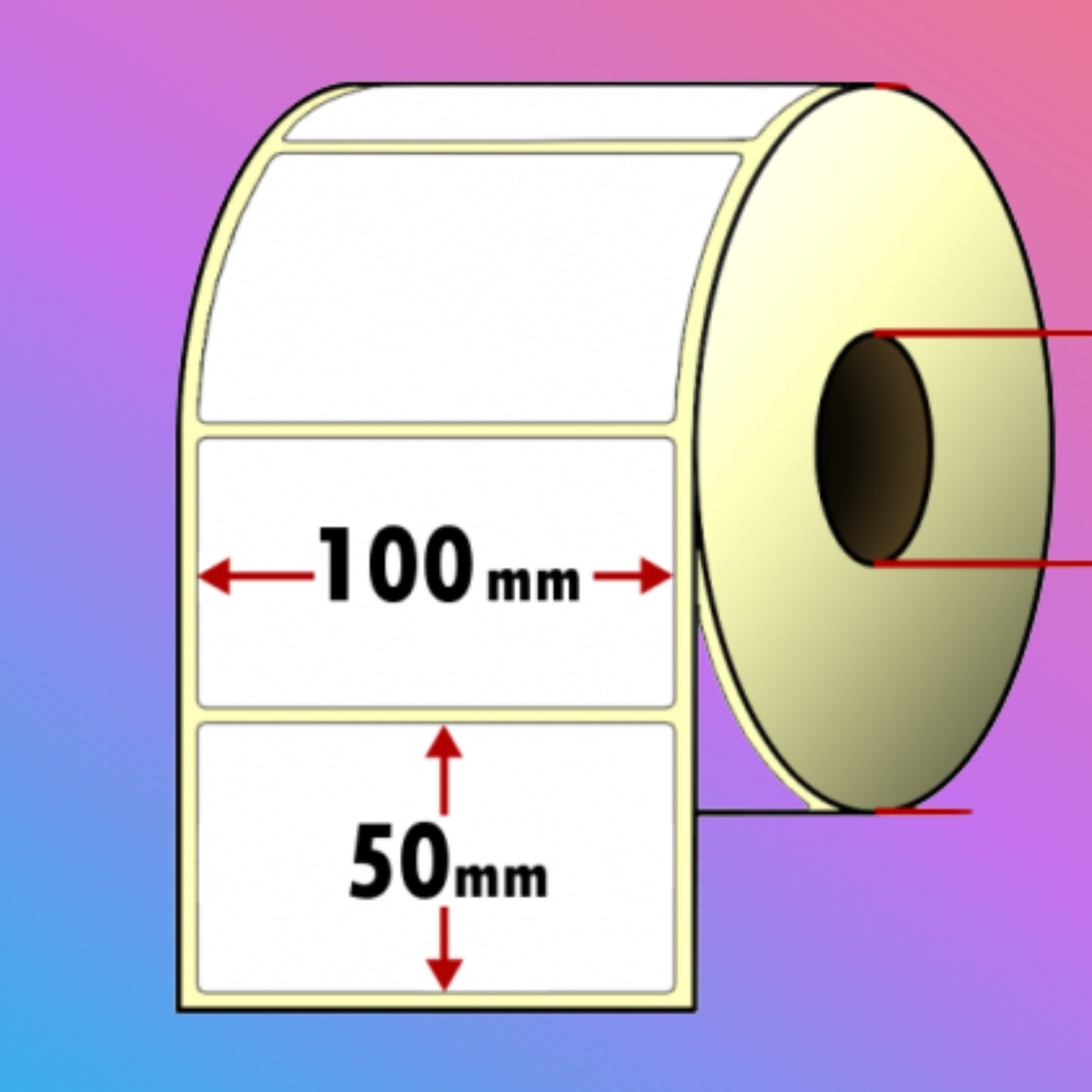 ✅ Thermal Labels 100 × 50 mm – 1000 Labels/Roll (14 Rolls/Box) | REPRONIX