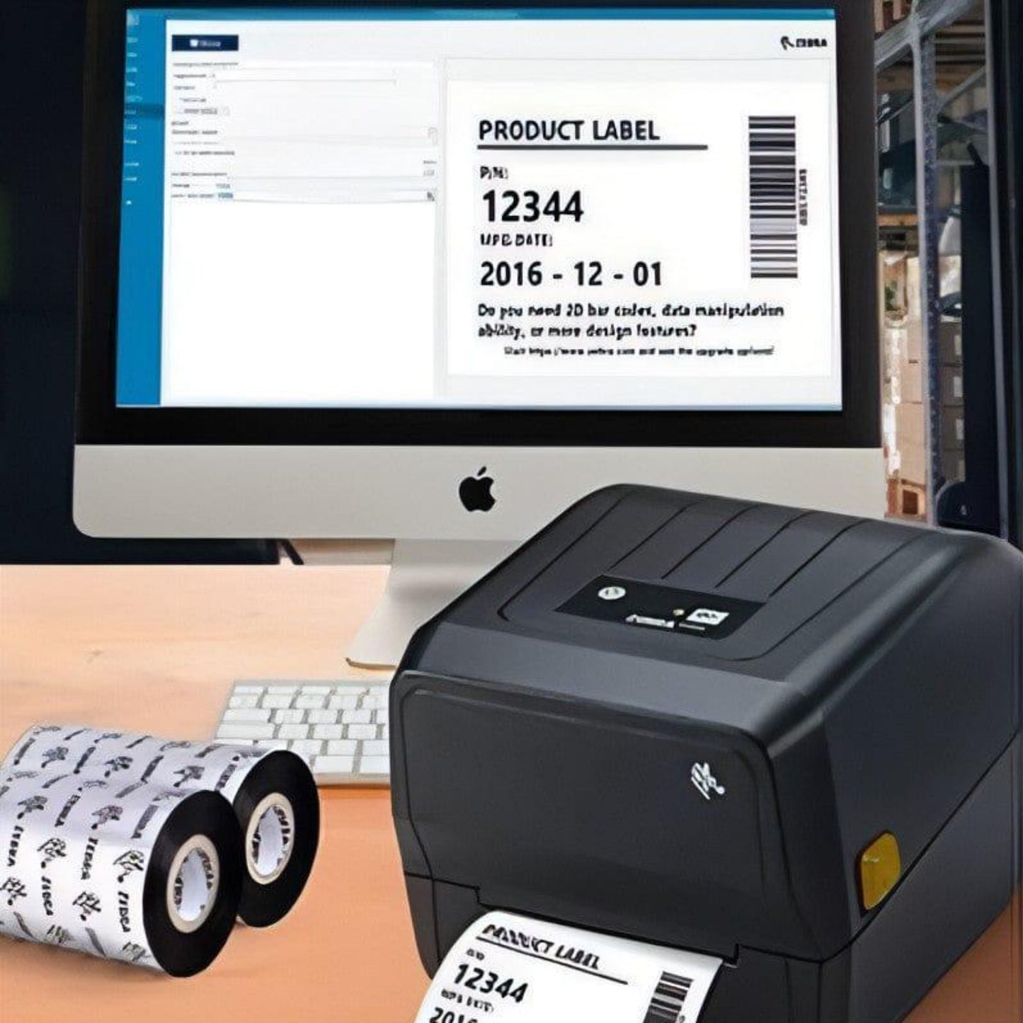 ✅ Zebra ZD220T Thermal Transfer Desktop Barcode Printer