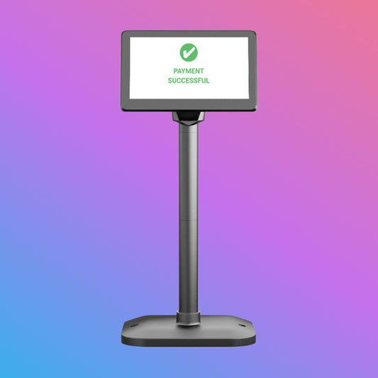 ✅ PD70-V 7-Inch POS Pole Customer Display | VGA / HDMI Secondary Display
