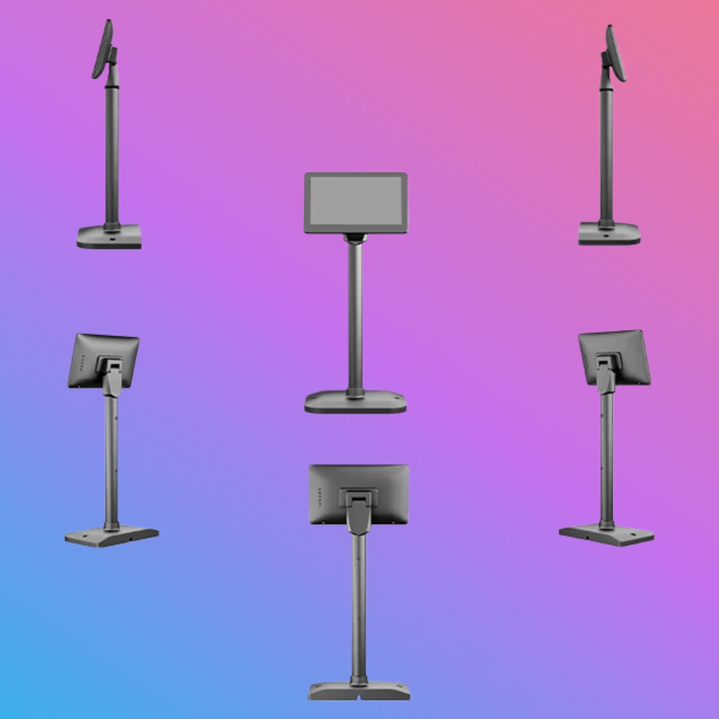 ✅ PD70-V 7-Inch POS Pole Customer Display | VGA / HDMI Secondary Display