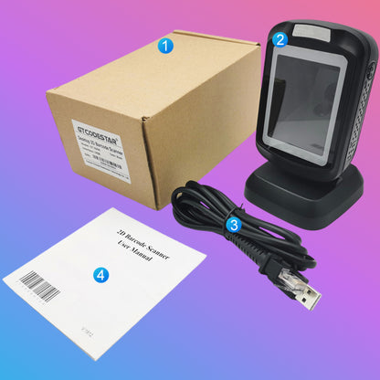 ✅ GT-9208 Omnidirectional Desktop 2D Barcode Scanner