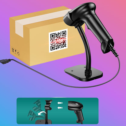 ✅ REPRONIX® RX-2402 USB 2D Barcode Scanner with Stand