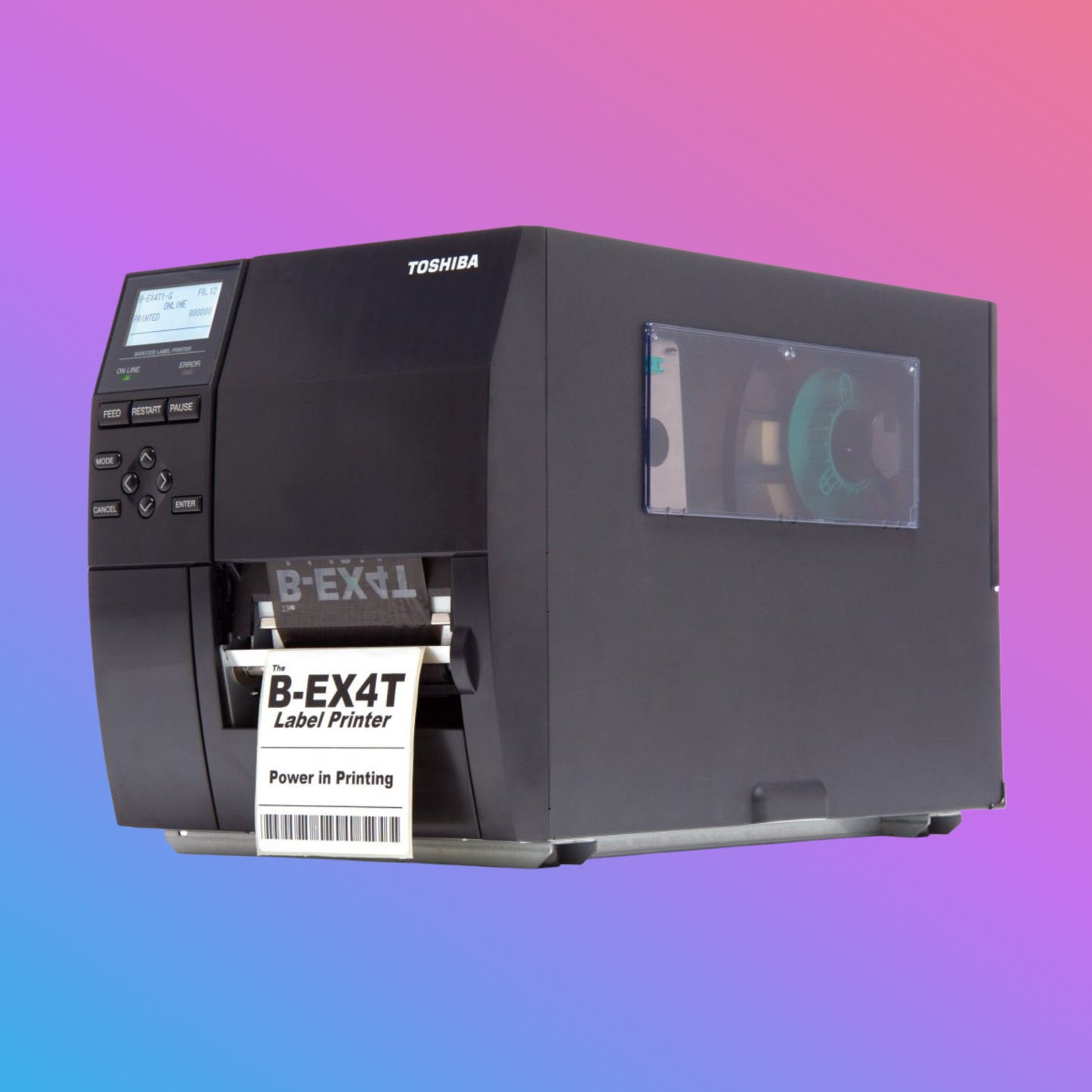 ✅ Toshiba B-EX4T1 Industrial Barcode Printer
