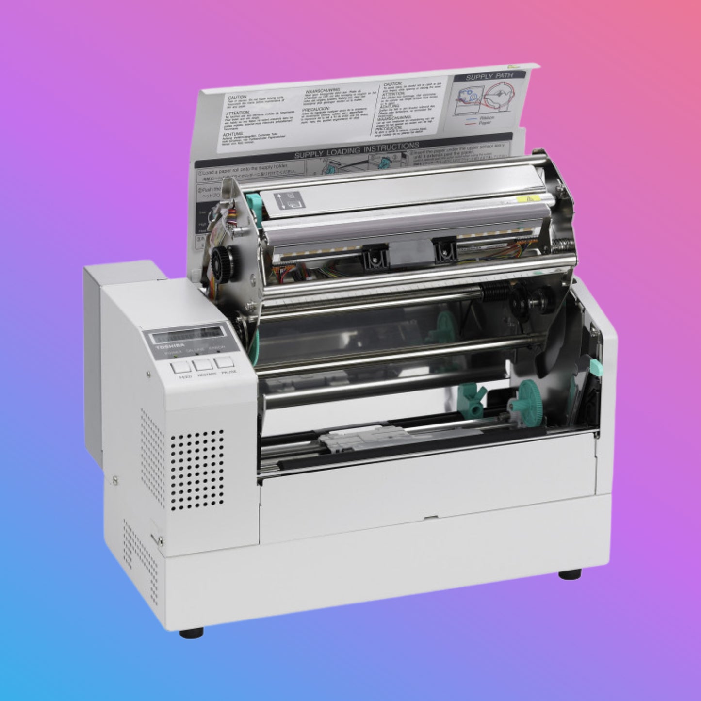 ✅ Toshiba B-852 Wide Format Industrial Barcode Printer