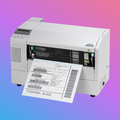 ✅ Toshiba B-852 Wide Format Industrial Barcode Printer
