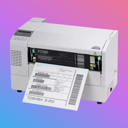 ✅ Toshiba B-852 Wide Format Industrial Barcode Printer