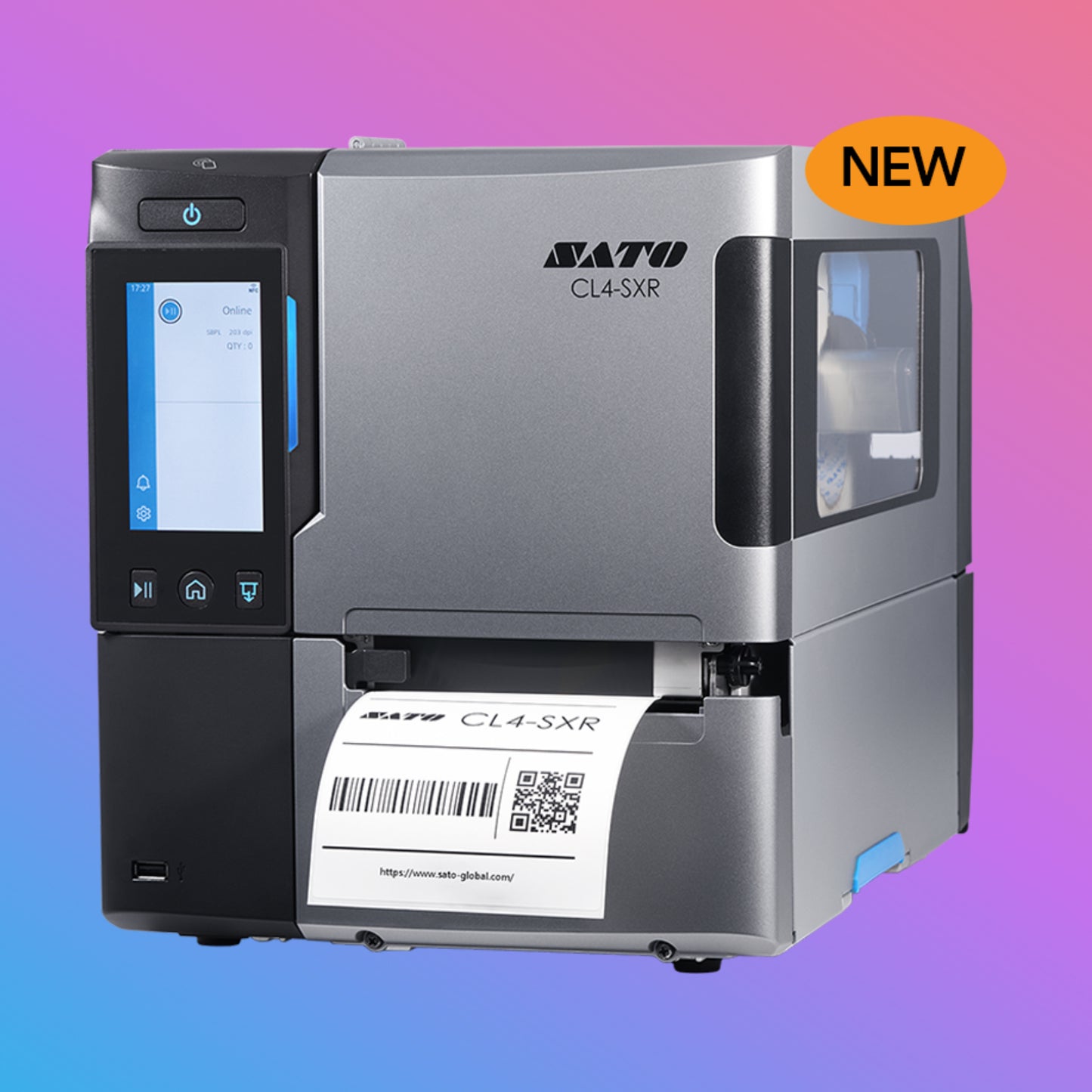 ✅ SATO CL4-SXR 4-Inch Industrial Barcode Label Printer 305 dpi